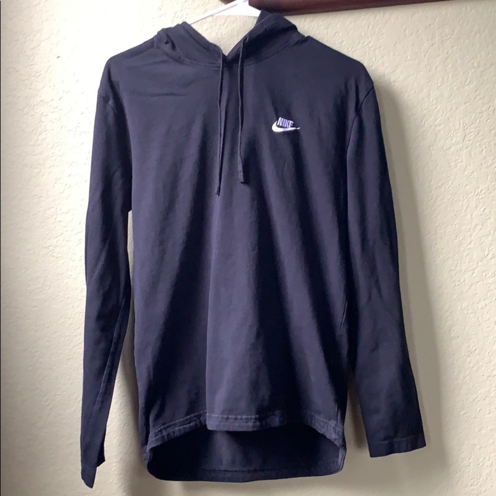 Long Sleeve Black Nike with Hood
